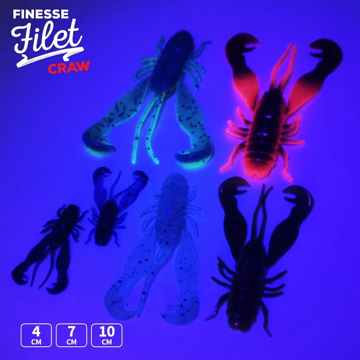 Finesse Filet Craw 10cm (3-pack) - Billede 2