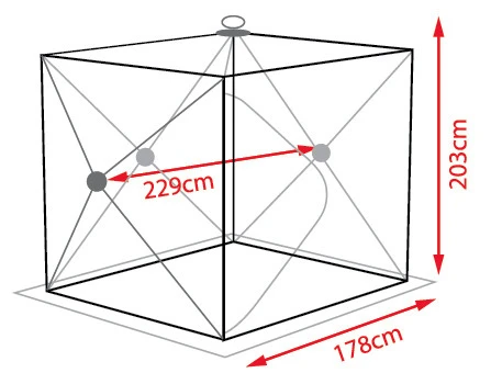 Atemi Igloo Luxury Isfisketält (178x203x229cm) - Billede 4