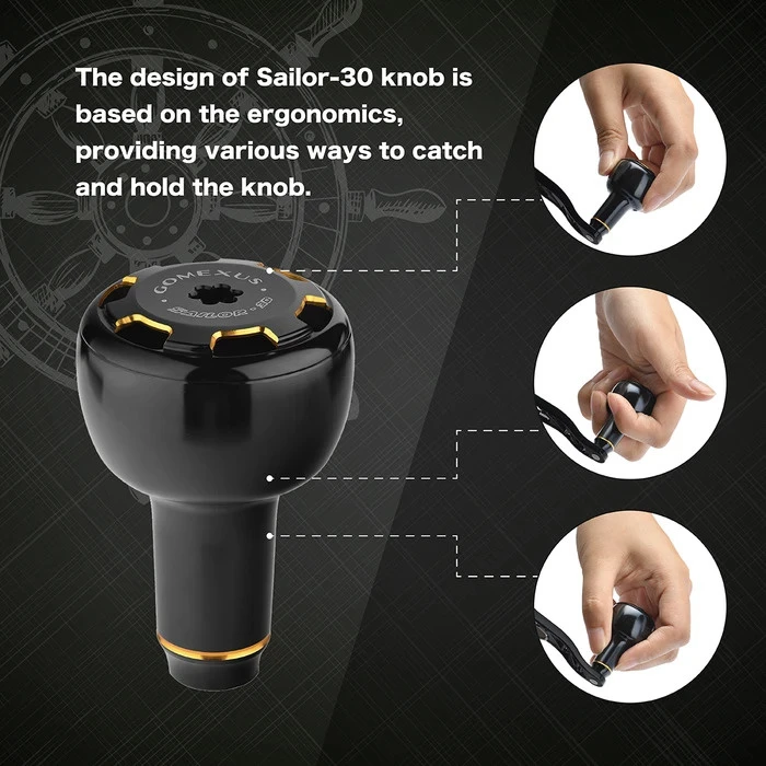 Gomexus Handle Knob Aluminium For Spinning Reel - Billede 2