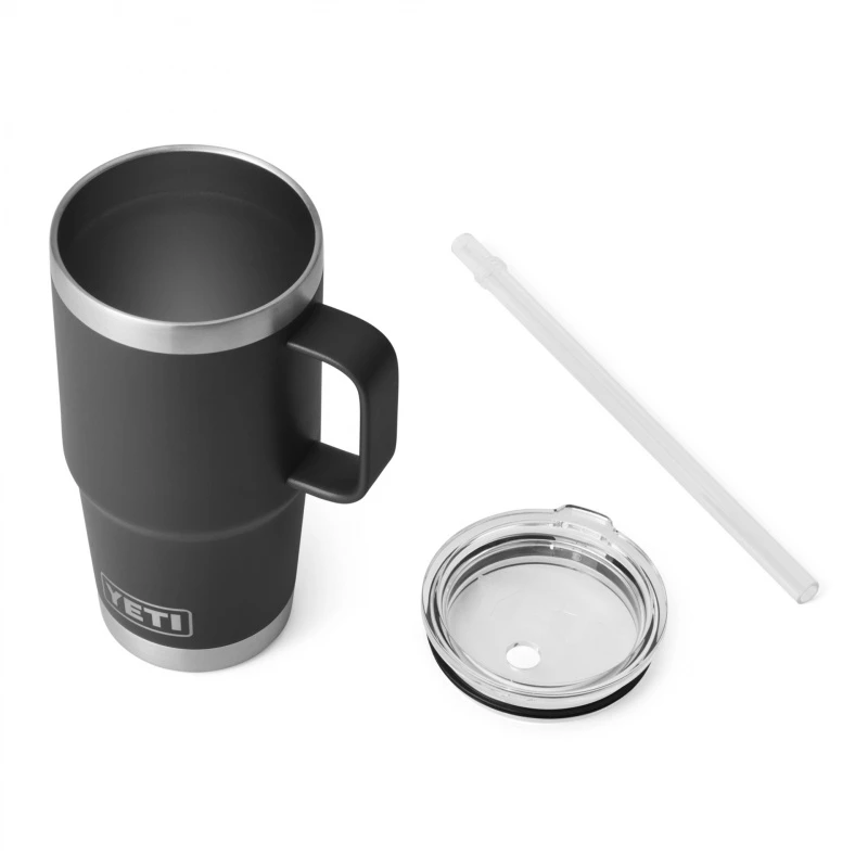 Yeti Rambler 25 Oz Straw Mug - Black - Billede 4