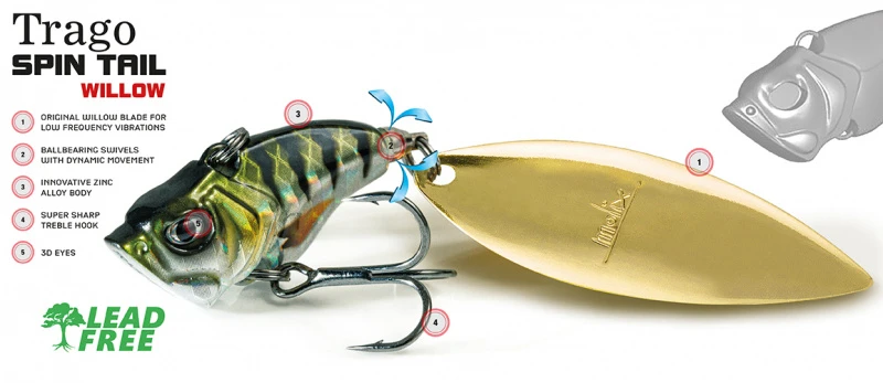 Molix Trago Spin Tail Willow - Billede 2